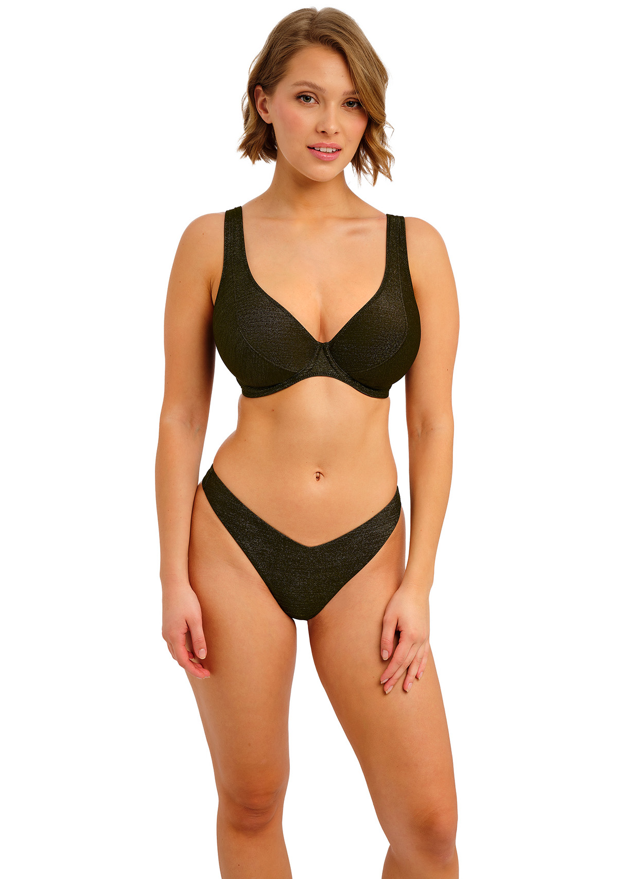 Slip bikini a brasiliana AS206179 nero