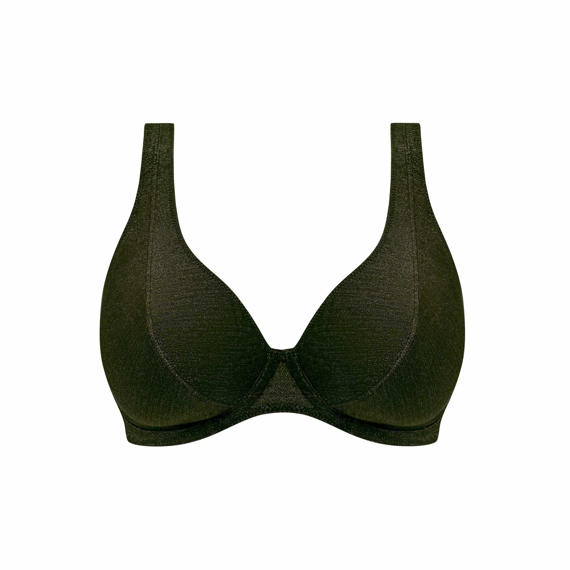 Reggiseno bikini a triangolo con ferretto AS206113 nero e rigato
