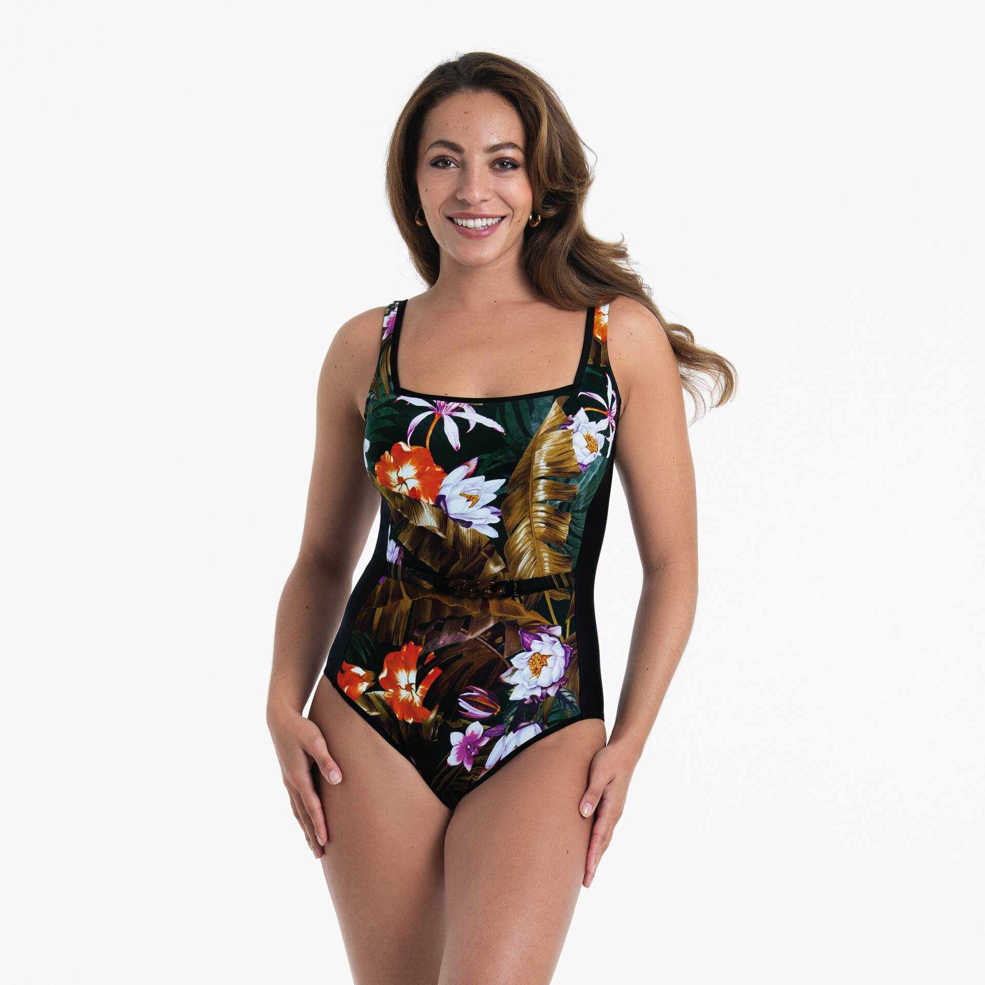 Costume da bagno intero M6 7211 verde oliva