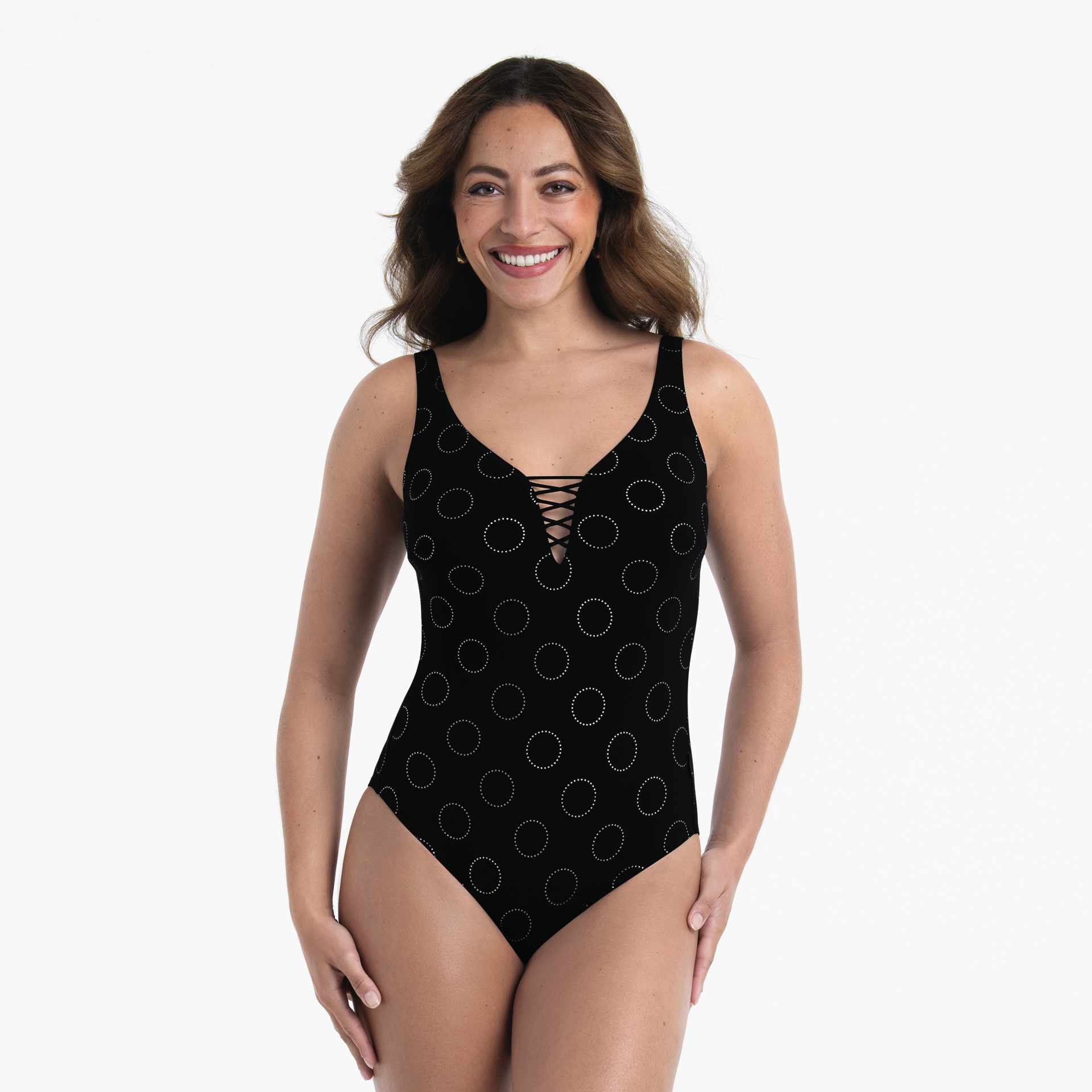 Costuma da bagno intero senza ferretto M6 7759 nero