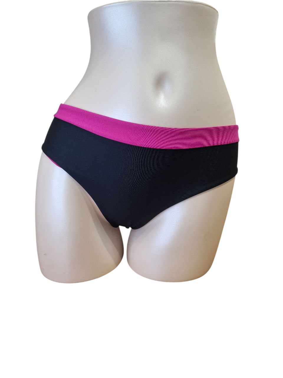 Slip bikini finto laccetto by Berne' BM08W 500SW 0113 nero/fuxia
