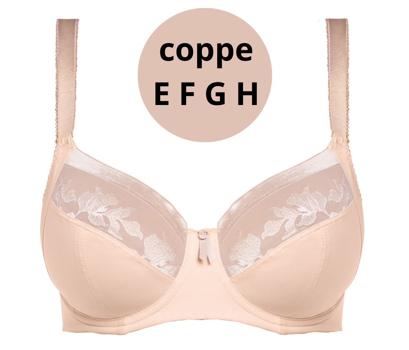 Reggiseno per coppe grandi FL2982 coppa E F G H