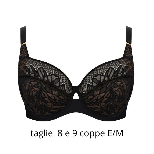 Reggiseno full cup per seni grandi e molto grandi 11195 Sophia taglie 8 e 9 coppe E/L curvy
