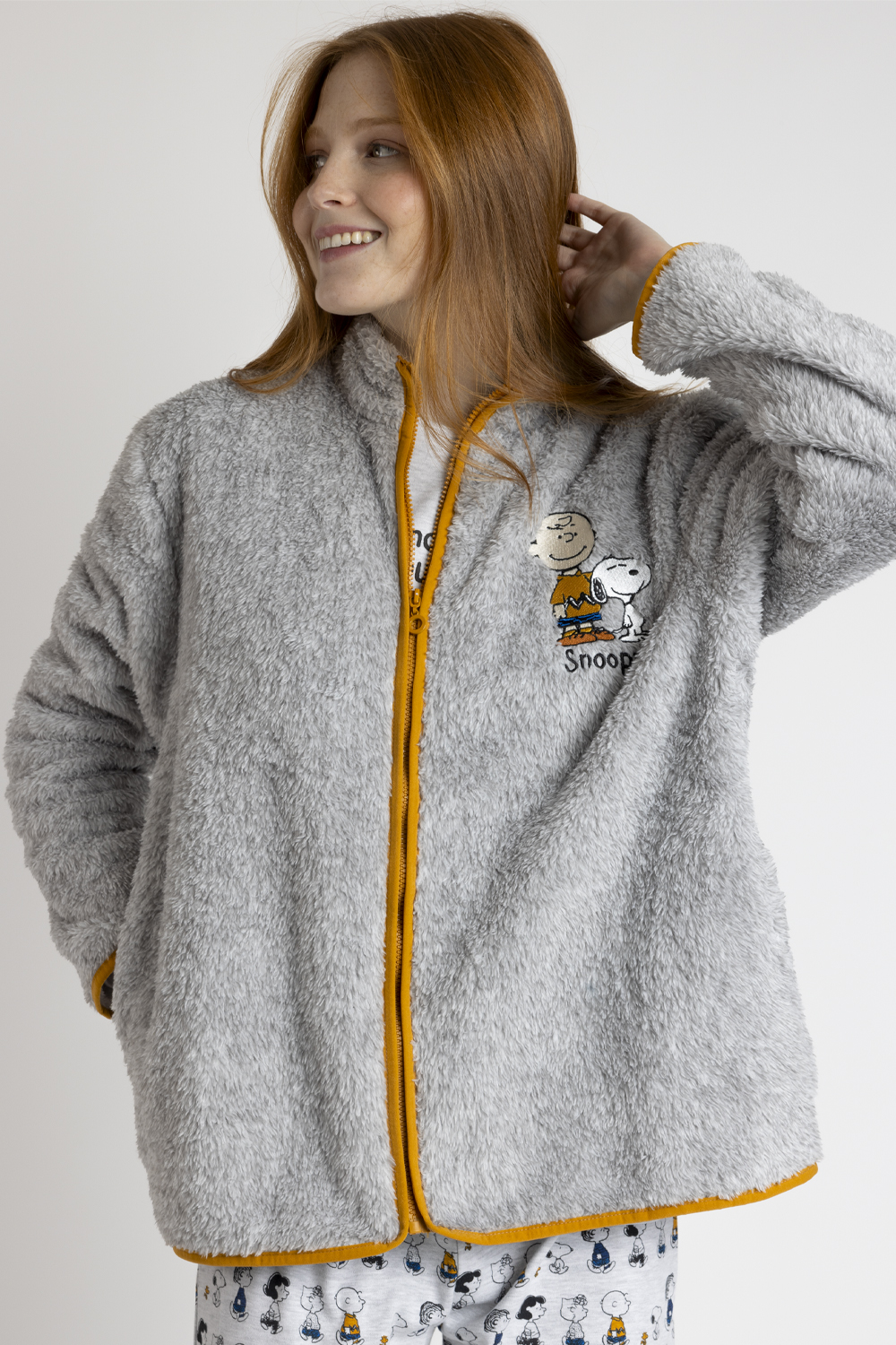 Giacca coral Peanuts 67237 grigio
