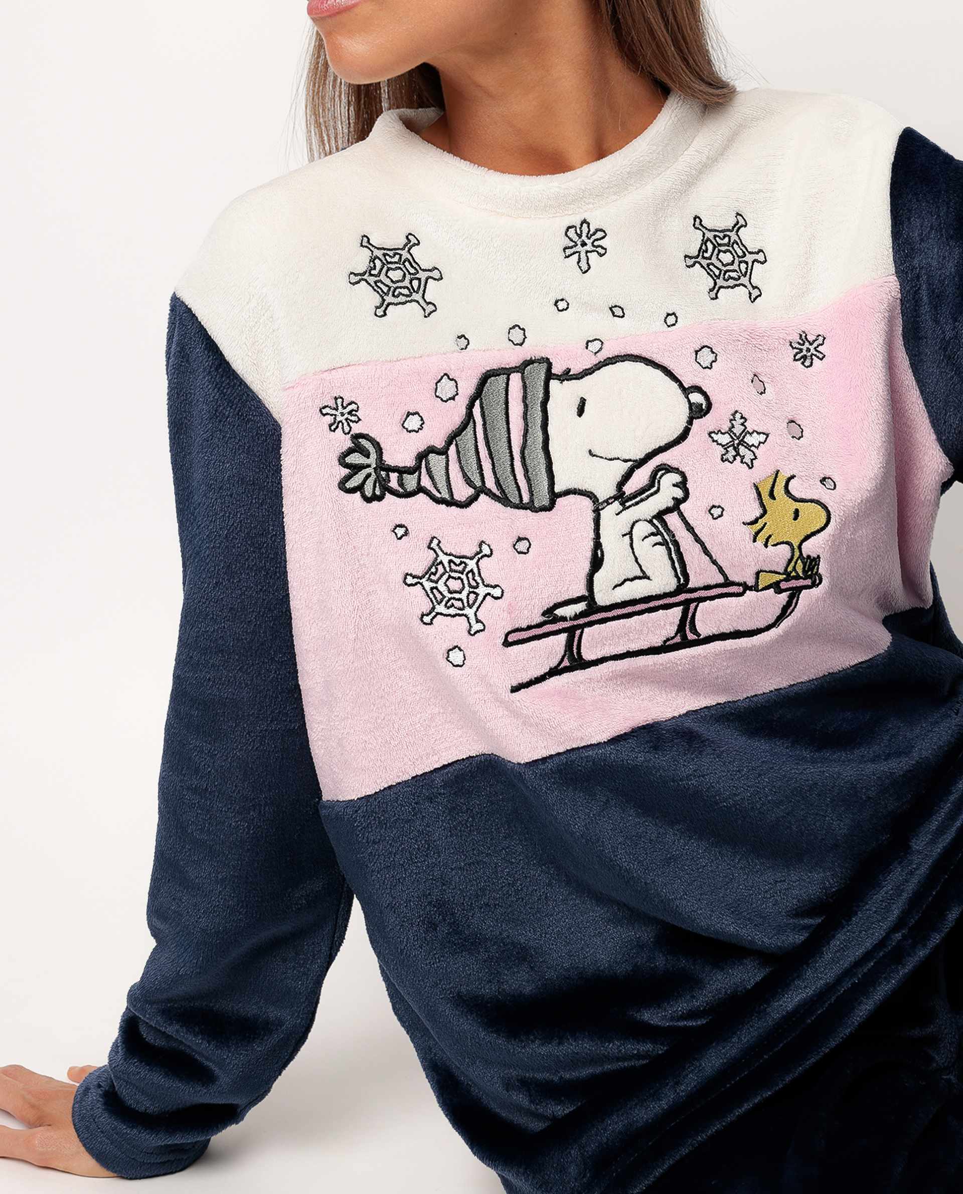 Pigiama manica lunga Peanuts 63423 blu