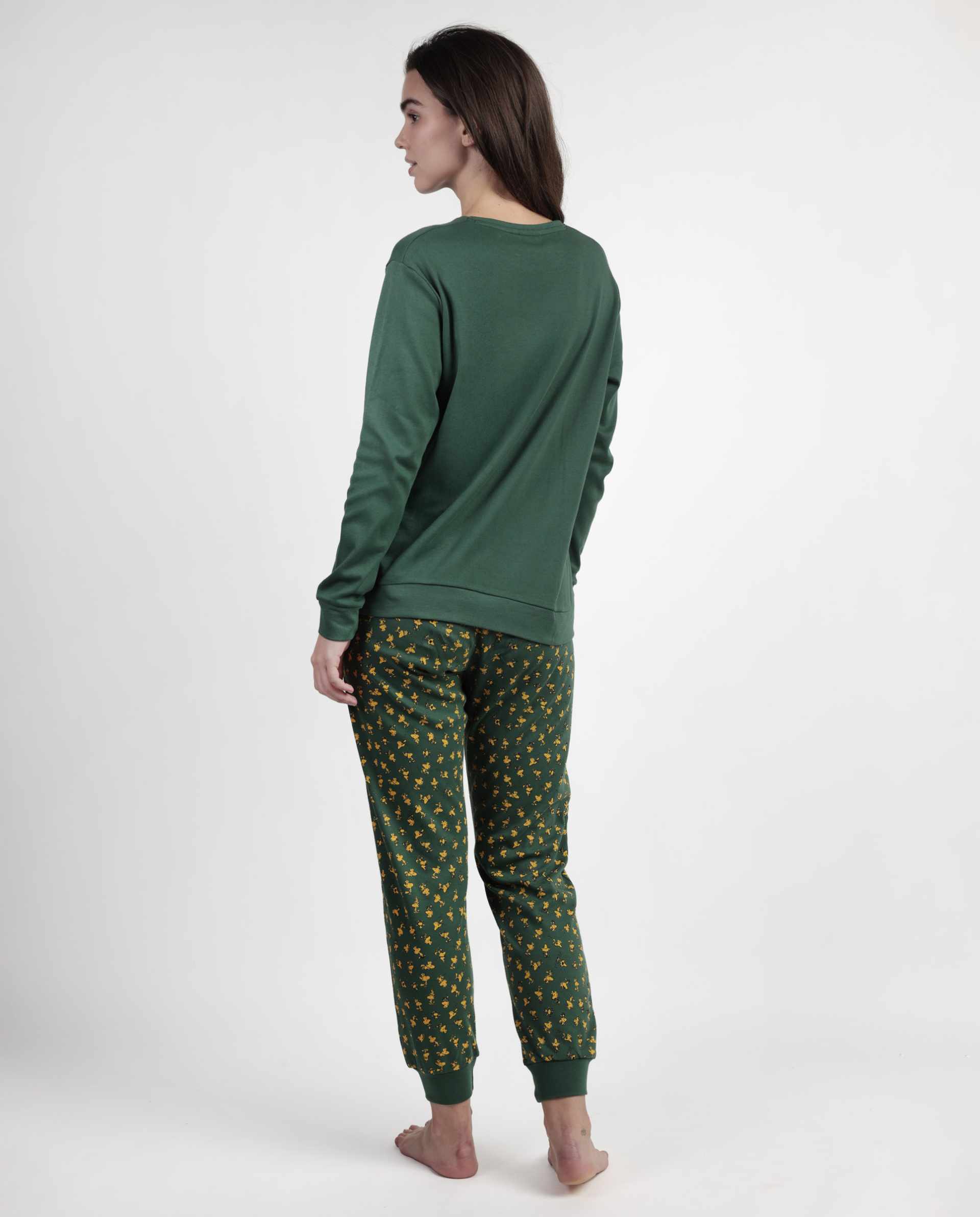 Pigiama manica lunga Peanuts 63420 verde