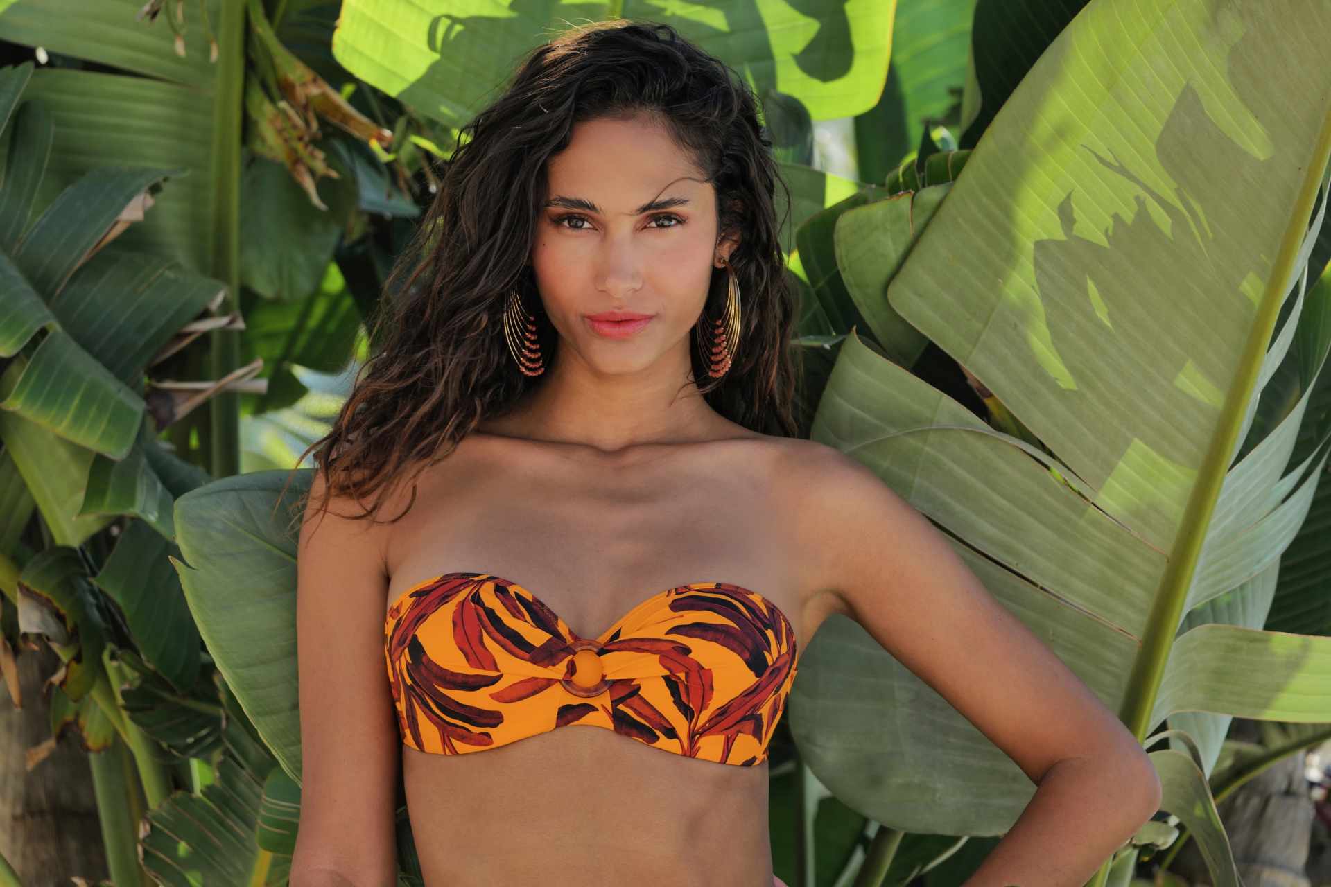 Reggiseno bikini a fascia Antigel EBB7159 giallo
