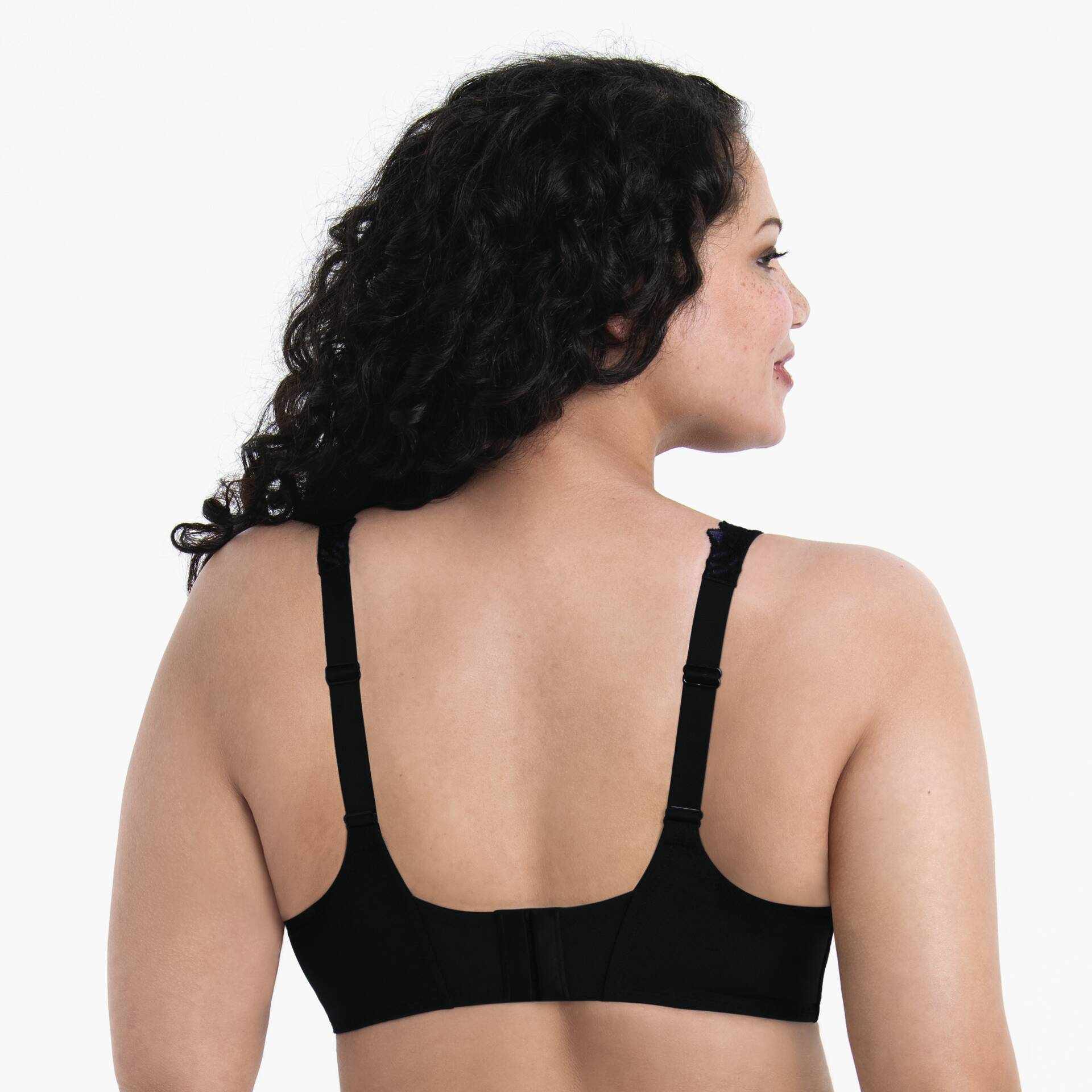 Reggiseno per seni grandi 5253 nero coppe F G H I J