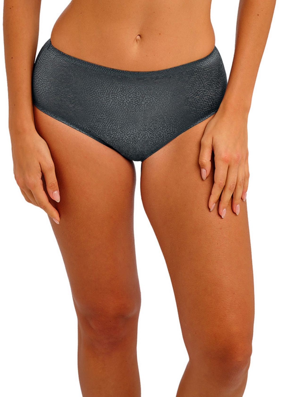 Slip vita alta senza cuciture Wacoal WE601955 010 Ardesia