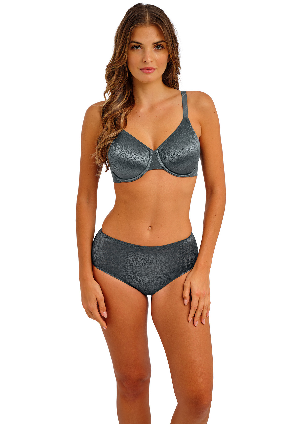 Slip vita alta senza cuciture Wacoal WE601955 010 Ardesia