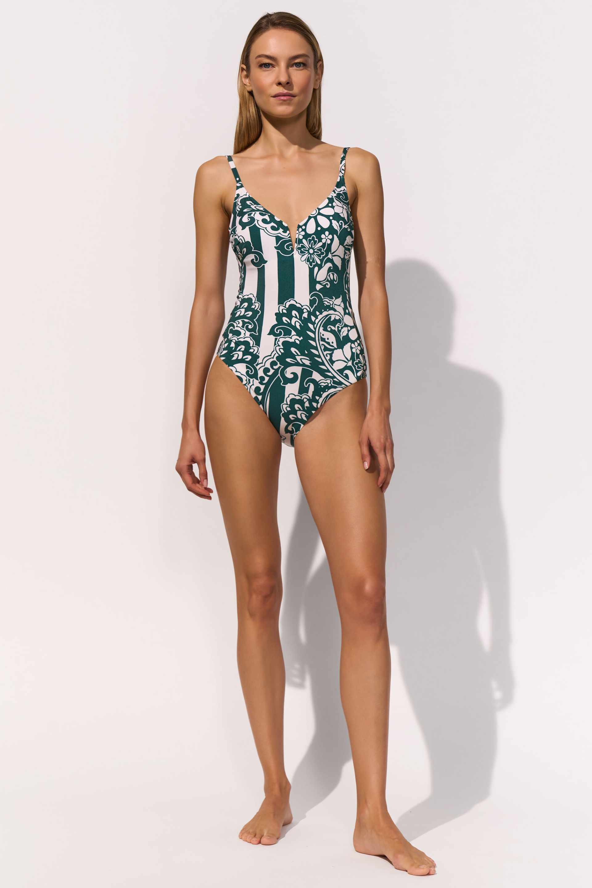 Costume da bagno intero senza ferretto Maryan Mehlhorn 4764 715 672 verde