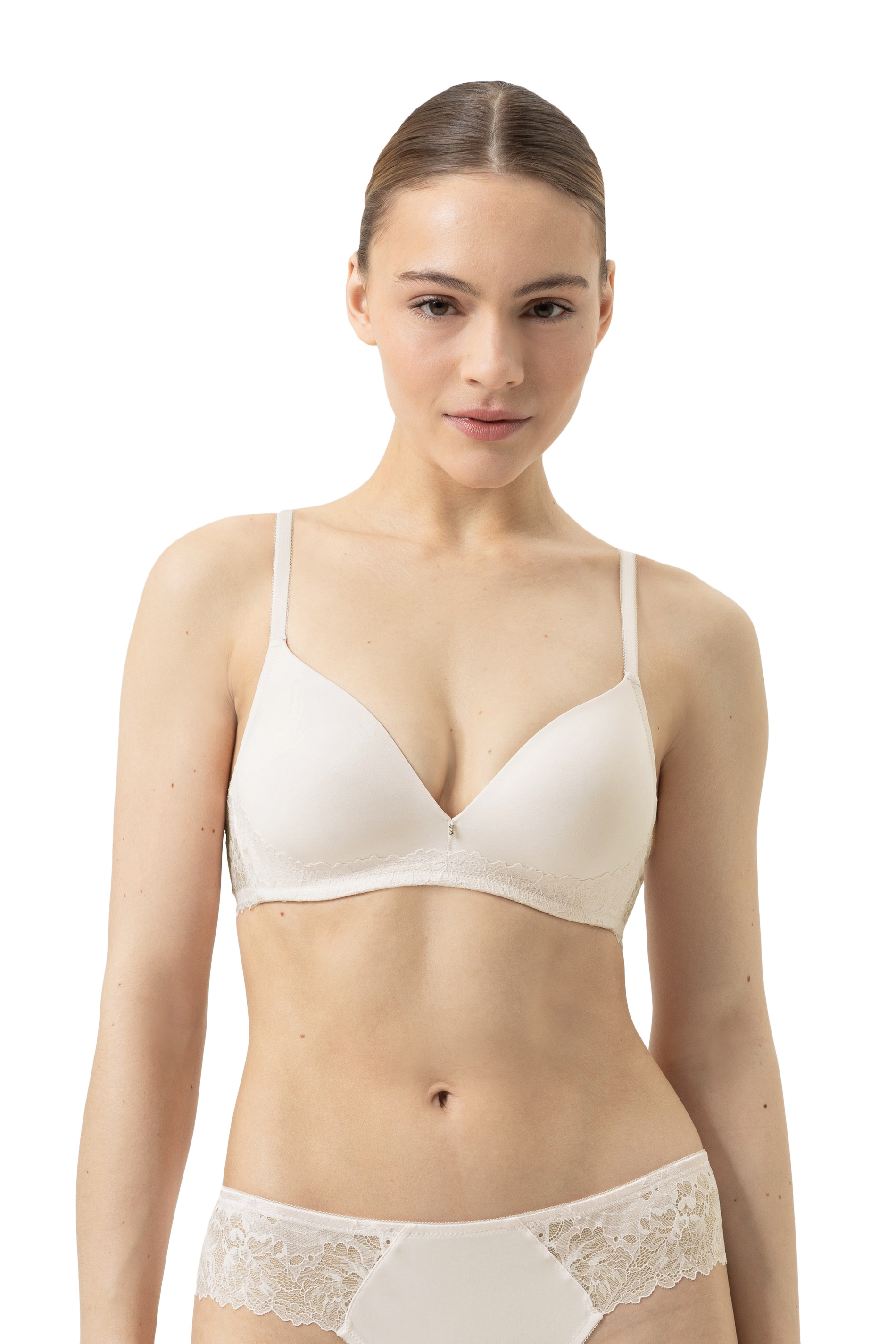 Reggiseno senza ferretto Mey 74286 1746 5 avorio e rosa blush