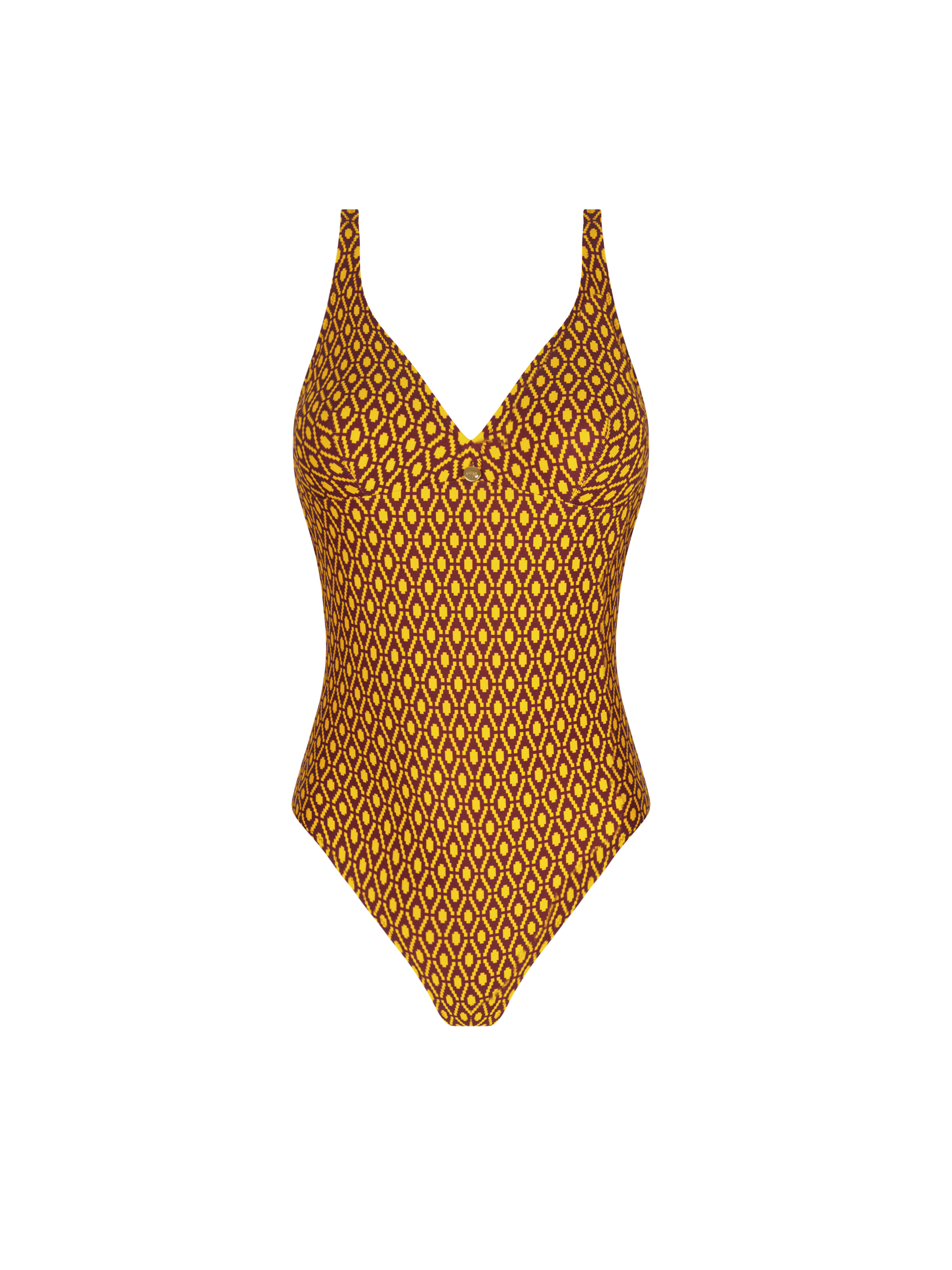 Costume da bagno intero Antigel FBB9239 giallo