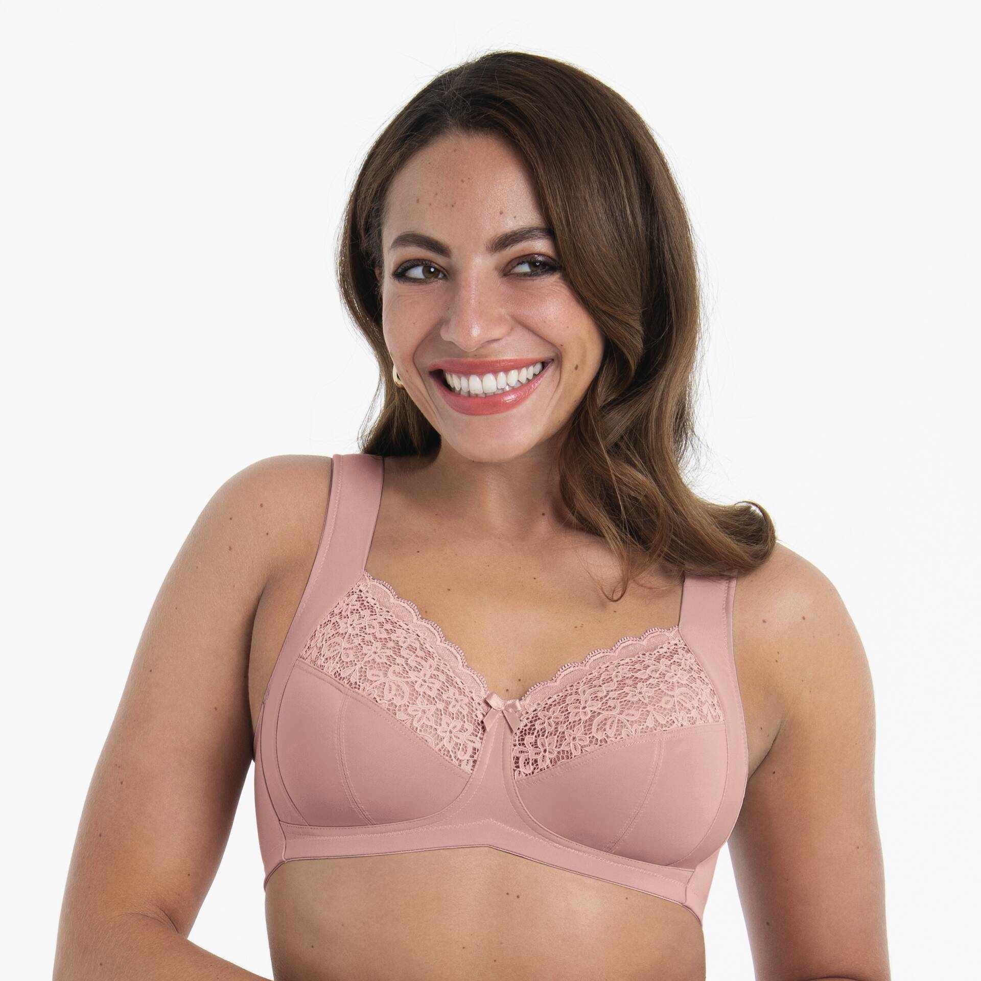 Reggiseno confort senza ferretto 5813-596 coppa E F rosa