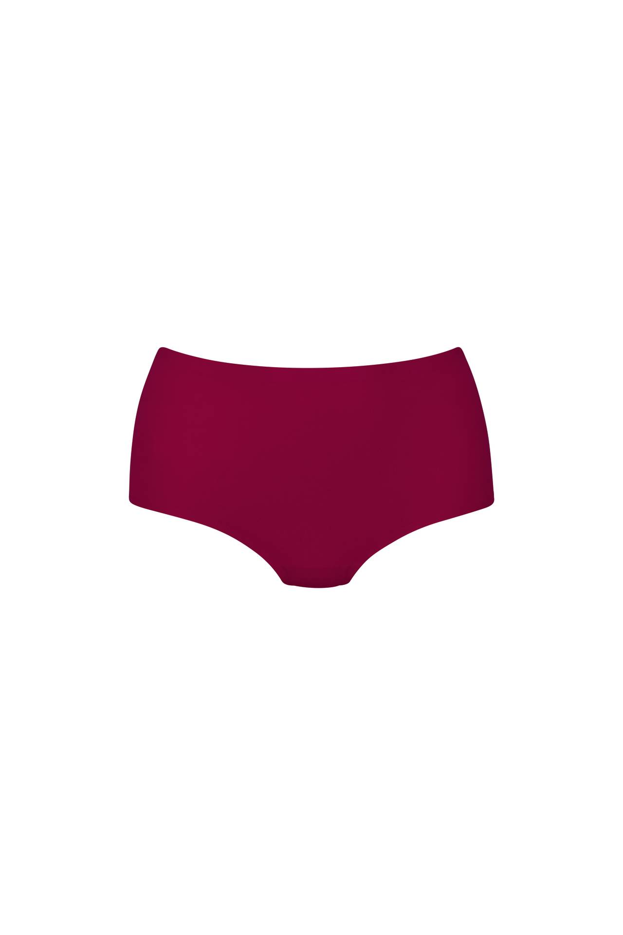 Slip senza cuciture a vita alta 1343 cherry red