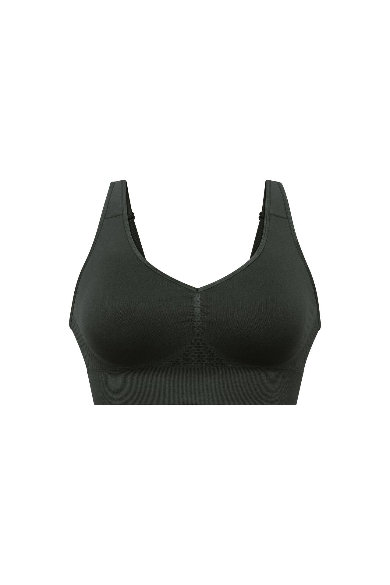 Reggiseno senza ferretto con coppe estraibili 5769X 843 verde scuro