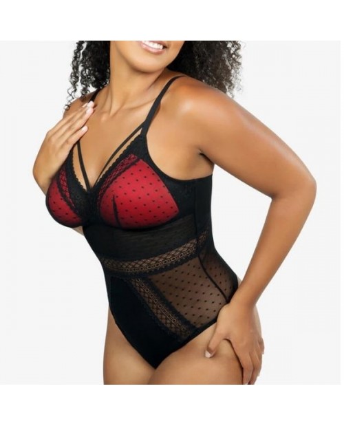 Body perizoma taglie forti in pizzo Parfait6017 Mia Dot