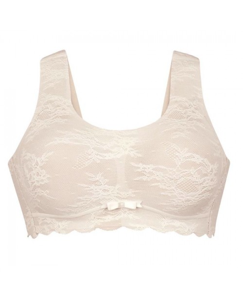 Bralette con coppette estraibili Anita 5400-grIgio e avorio