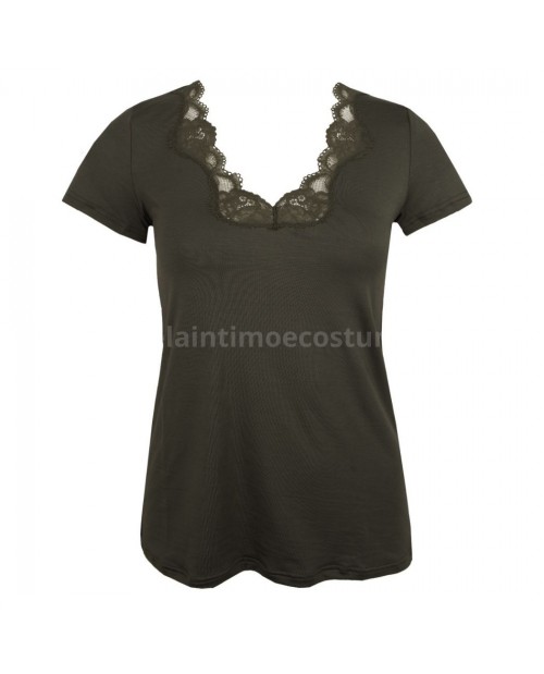 ENA9106 t shirt manica corta verde