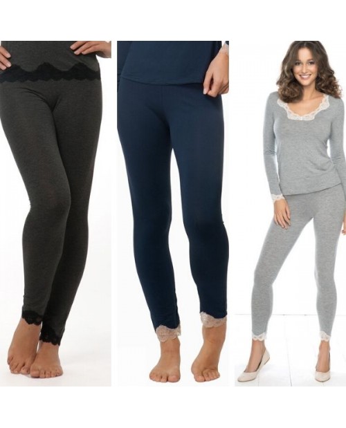 Leggings ENA0906 nero, grigio, blu melange,prugna,