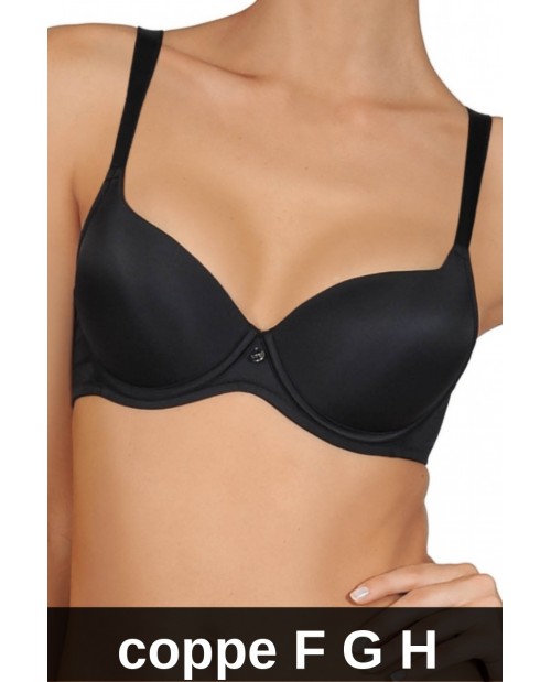 Reggiseni coque coppe profonde F G H 20150 Lisca nero