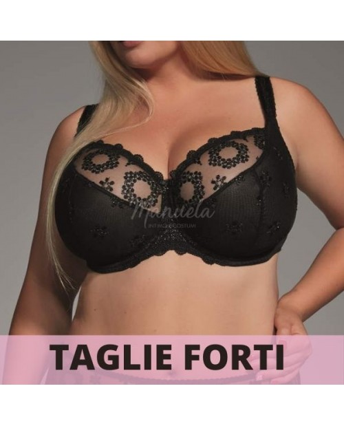 Reggiseno balconet Fortuna coppe grandi Taglie forti