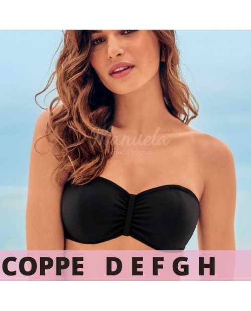 Reggiseno bikini a fascia per seni generosi S1 8936-1