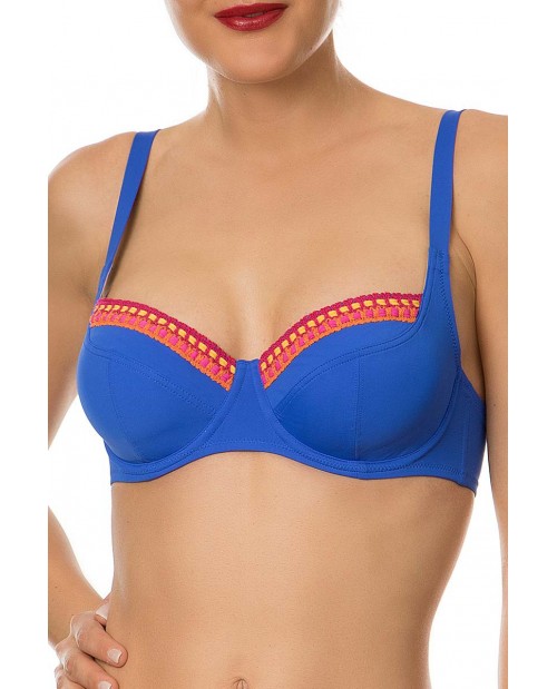 Reggiseno bikini coppe profonde FBA3502 blu di Antigel