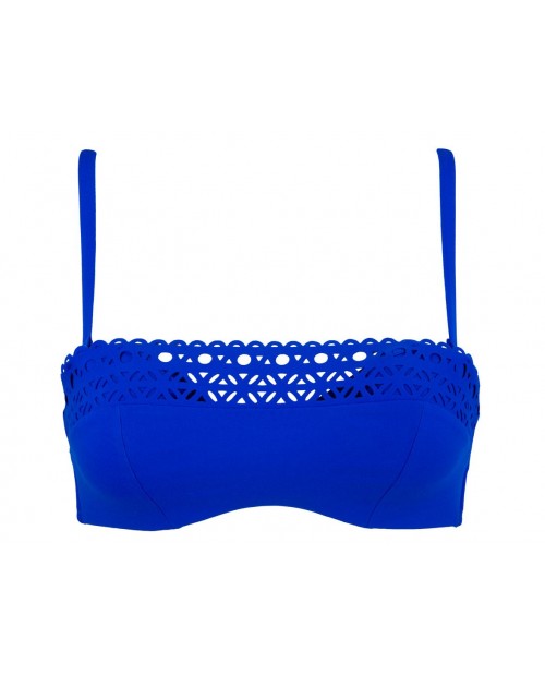 Reggiseno bikini fascia coque 15B Ajourage Couture ABA5015 bluette