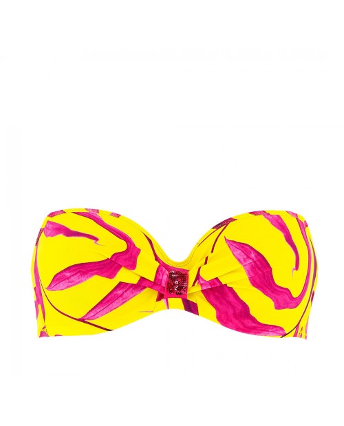 Reggiseno bikini fascia EBA7182 giallo