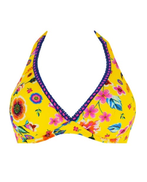 Reggiseno bikini triangolo ferro di Antigel FBA3231 Giallo