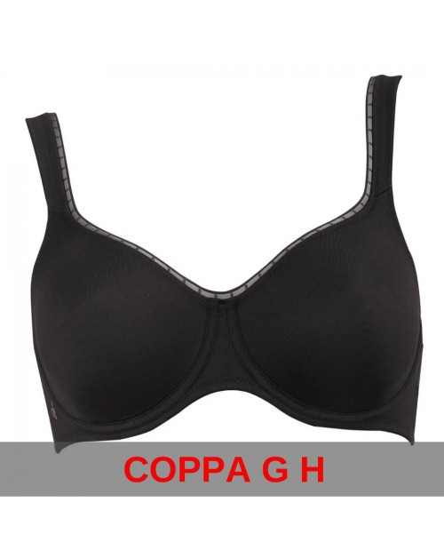 Reggiseno con ferretto 5694 Twin Firm Coppe G H nero