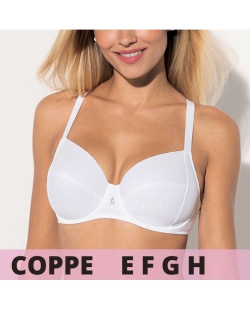 Reggiseno con ferretto coppe capienti FCH6066 nudo nero bianco