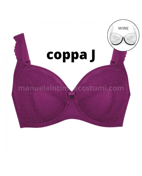 Reggiseno con ferretto Selma 5635 coppa J Selma di Anita purple wine