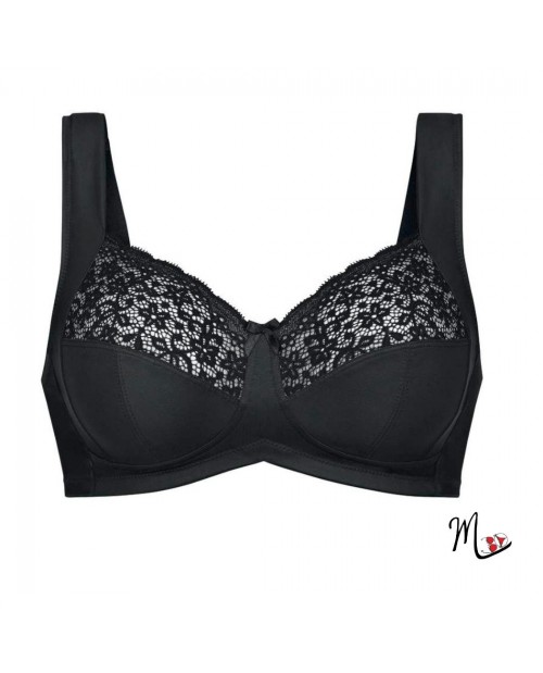 Reggiseno confort senza ferretto 5813 nero coppa G H