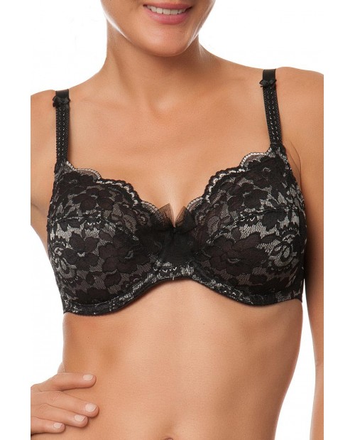 Reggiseno coppe profonde C62 Soir Argent Antinea di Lise Charmel DCC6162