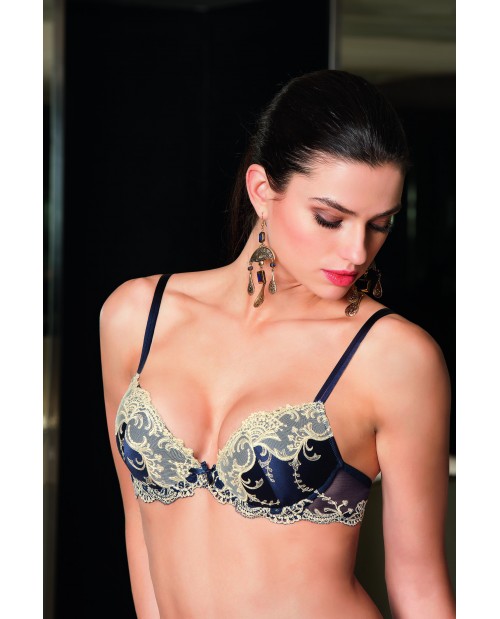 Reggiseno Coque C80 Splendeur Soie di Lise Charmel ACC8580 blu