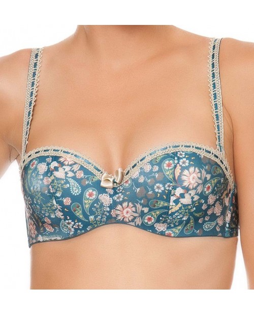 Reggiseno fascia con spalline amovibili C41 Fleur de Cachemire Antigel di Lise Charmel ECC5641