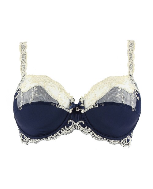 Reggiseno ferretto Aramature C80 Splendeur Soie di Lise Charmel ACC6080 blu