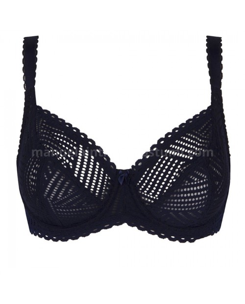 Reggiseno ferretto C37 Tressage Graphic FCC2837 Blu