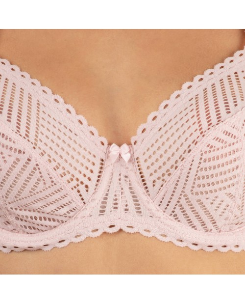 Reggiseno ferretto C37 Tressage Graphic FCC2837 Rosa