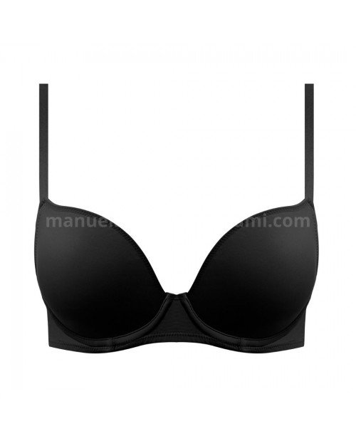 Reggiseno plunge scollo profondo WE600402 nudo e nero