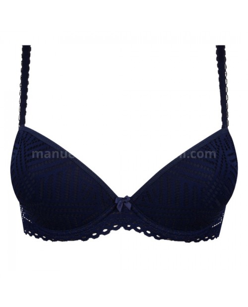 Reggiseno push up By Antigel ECC3837 blu nero