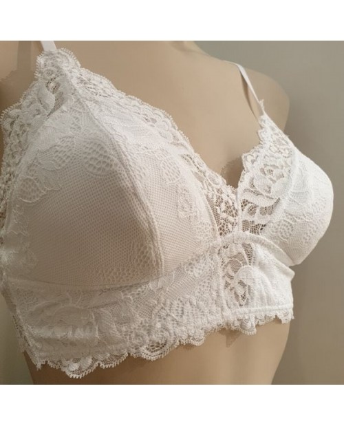 Reggiseno triangolo Greta 1031926 Bianco di Janira