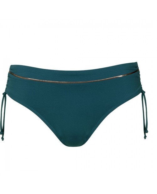 Slip bikini con coulisse Lisca 41574 blu e verde