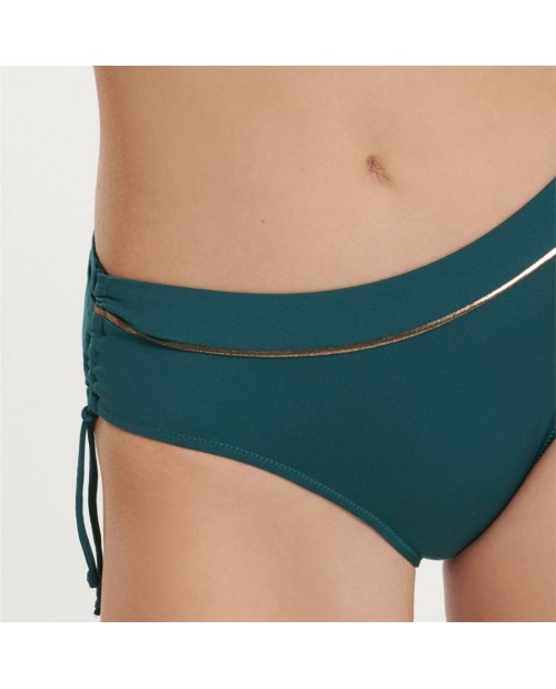 Slip bikini con coulisse Lisca 41574 blu e verde