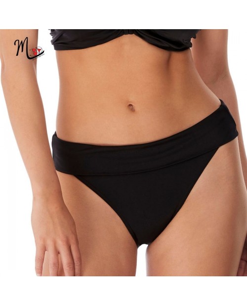 Slip bikini con rever AS3956 nero