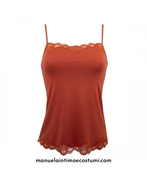 Top con pizzo Antigel ENA5006 Ocre